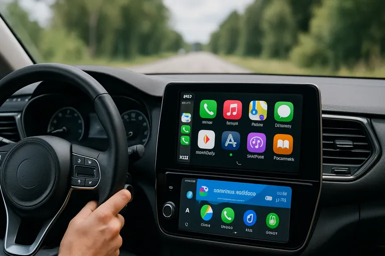 CarPlay en Android Auto: verbeter je rijervaring met slimme schermen CarPlay en Android Auto: verbeter je rijervaring met slimme schermen