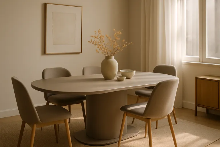 Een warme en stijlvolle eetruimte creëren met taupe eettafels Een warme en stijlvolle eetruimte creëren met taupe eettafels
