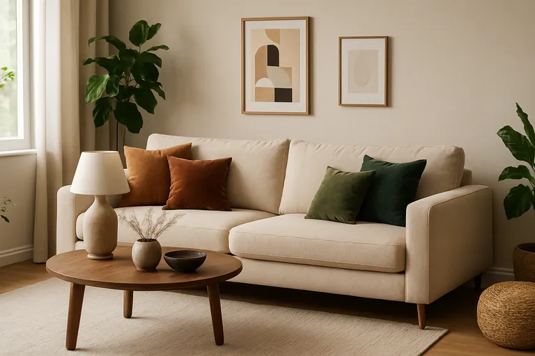 Hoe combineer je een beige bank in je interieur?