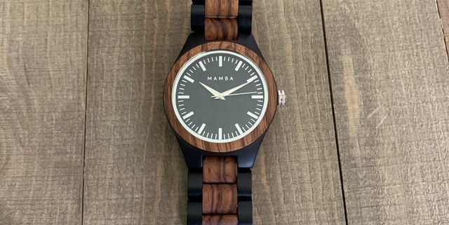 Houten horloge