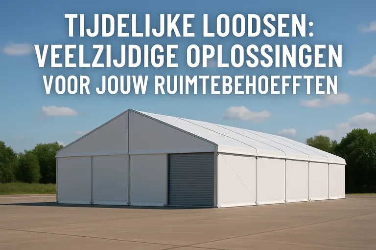 Tijdelijke loodsen: veelzijdige oplossingen voor jouw ruimtebehoeften
