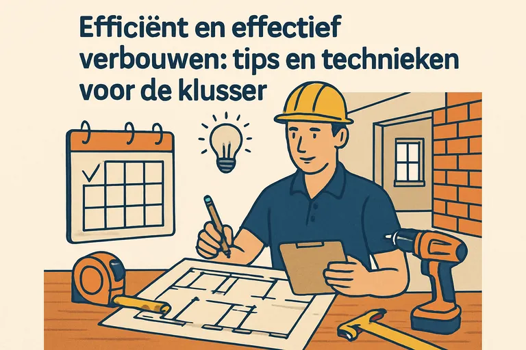 Efficiënt en effectief verbouwen: tips en technieken voor de klusser