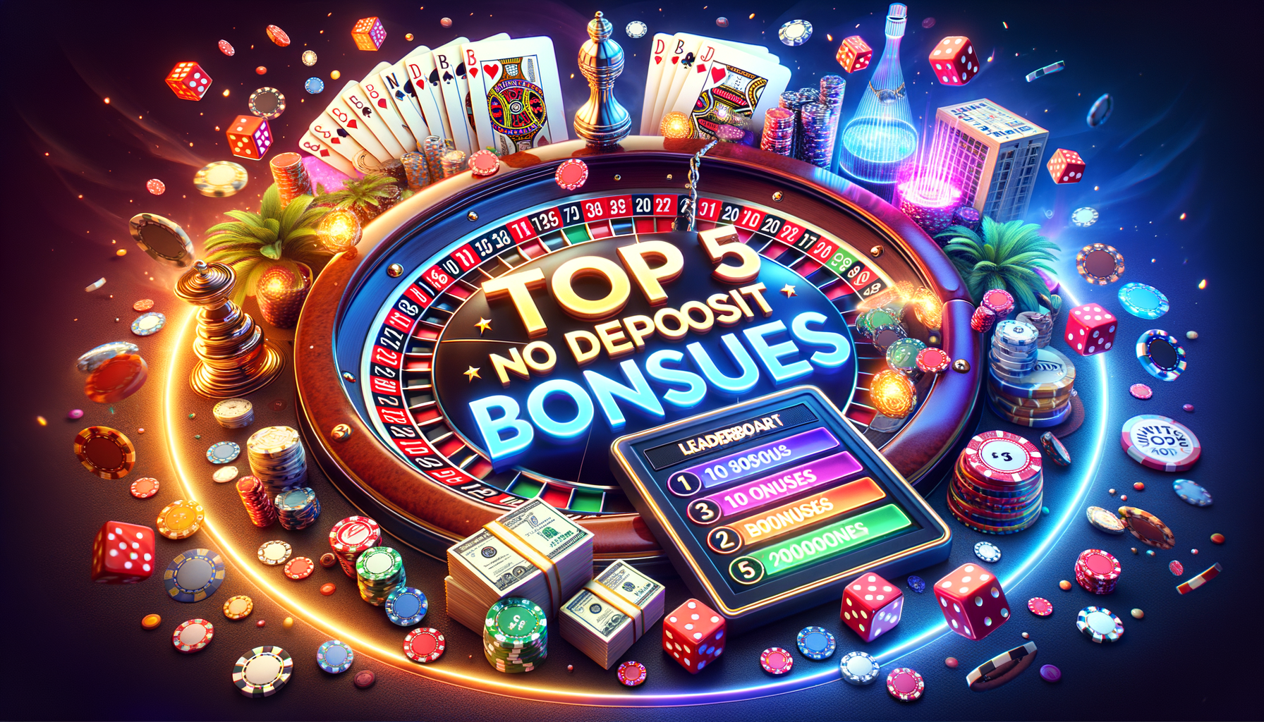 Top 5 No Deposit Casino Bonuses