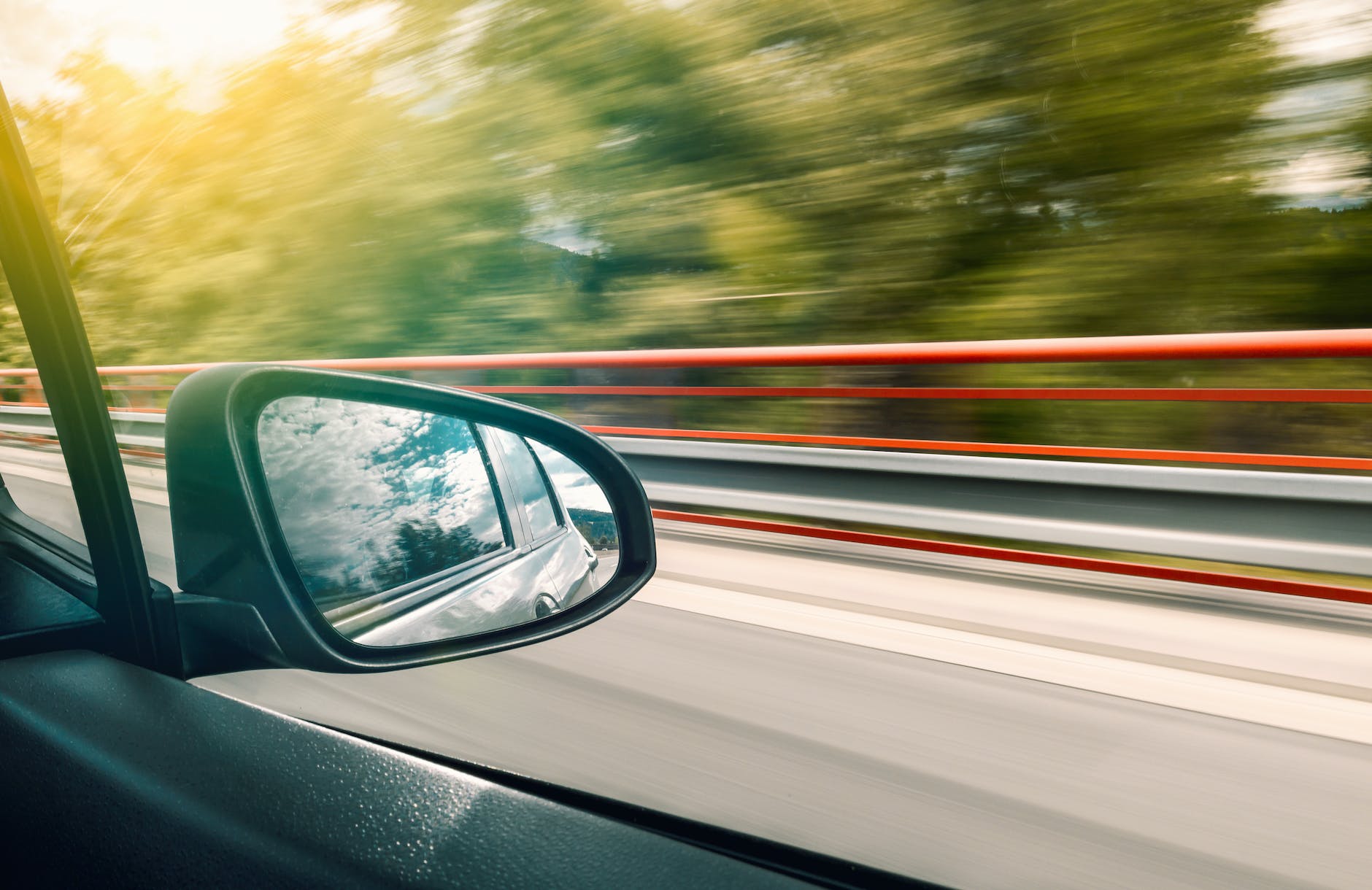 black wing mirror