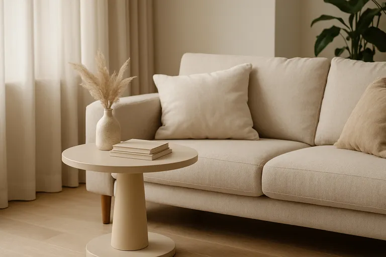 De perfecte plek voor een beige bijzettafel in huis