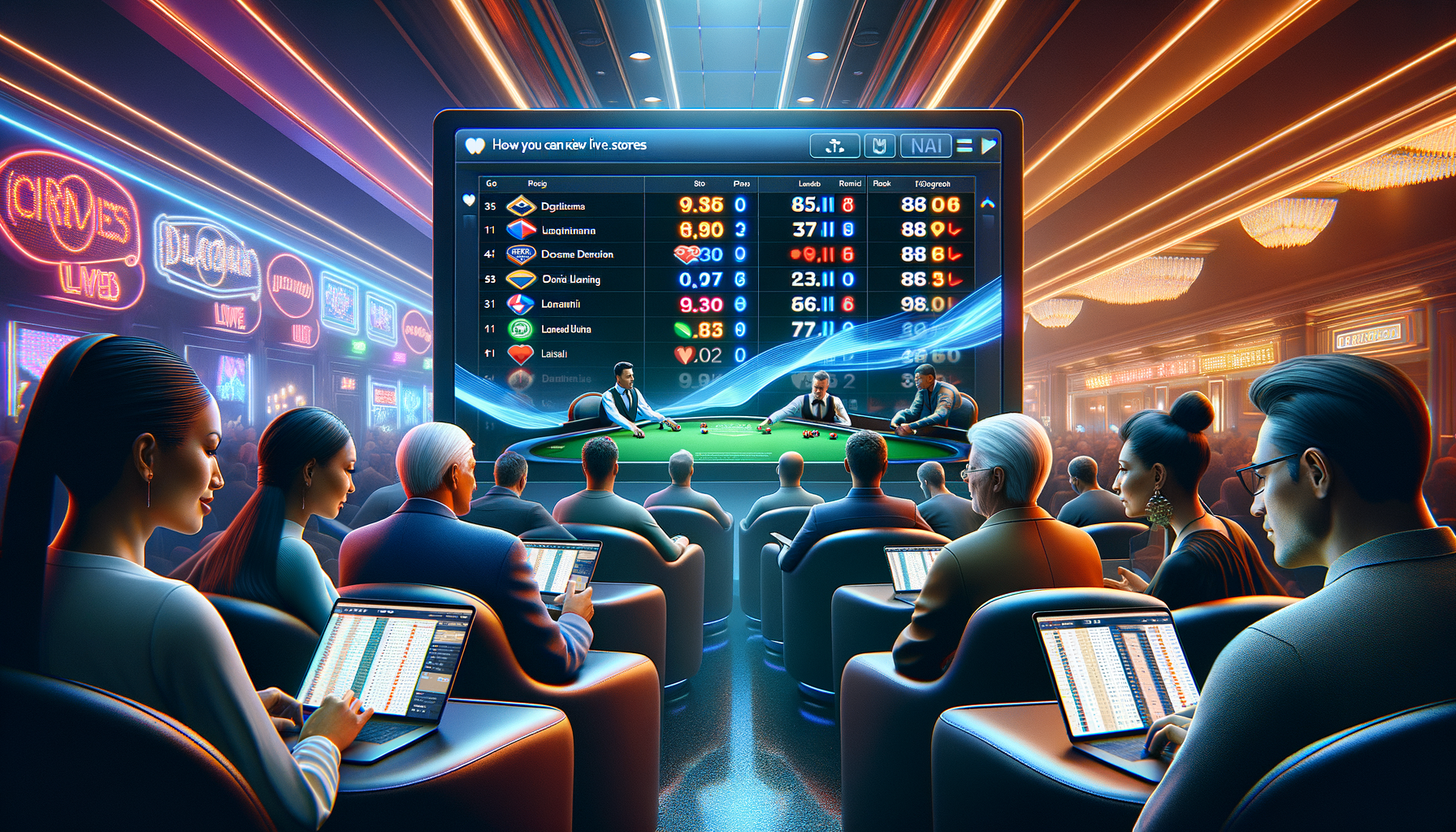 Hoe u de nieuwste live scores kunt bekijken in ons online casino
