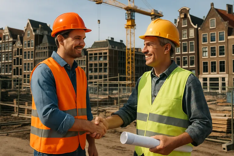 Bouwbedrijven als partners in de amsterdamse bouwsector