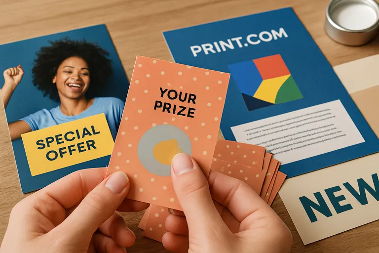 Een creatieve benadering voor effectieve marketing met kraskaarten en drukwerk Een creatieve benadering voor effectieve marketing met kraskaarten en drukwerk
