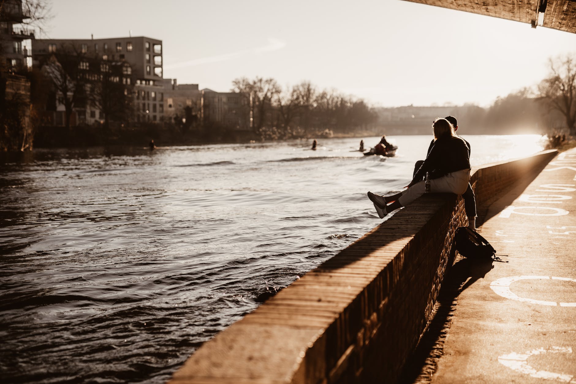 golden hour by the river
