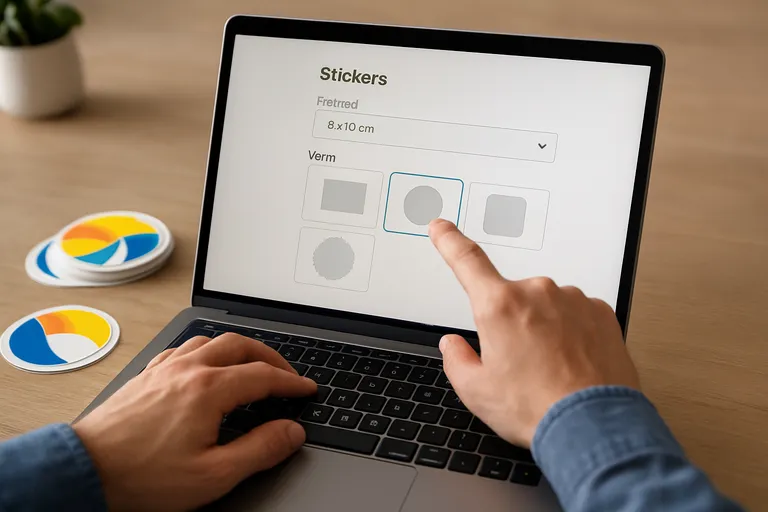 Bestelproces voor stickers