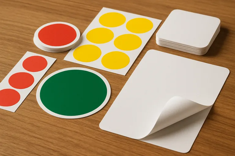 Verschillende formaten stickers beschikbaar