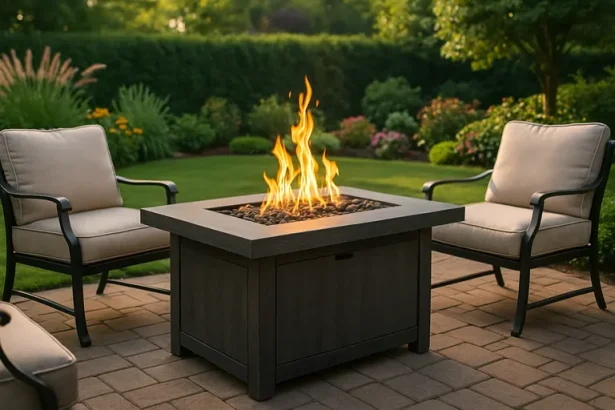 Gasbetriebene Feuertische: Wärme und Stil für deinen Garten