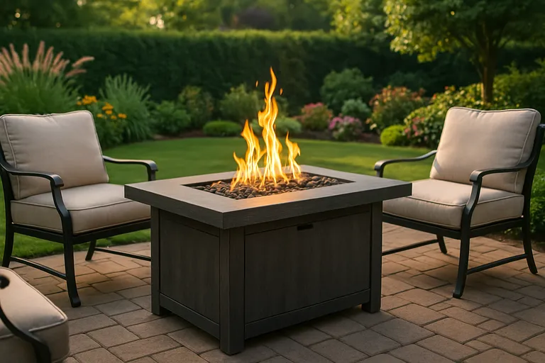Gasbetriebene Feuertische: Wärme und Stil für deinen Garten